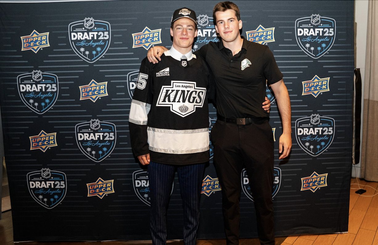 "Best friends" Henry Brzustewicz, Jared Woolley excited to be teammates once again with LA Kings organization